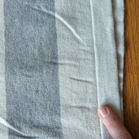 Banana Republic rugby print gray and cream striped collared shirt size XL - Picture 9 of 10